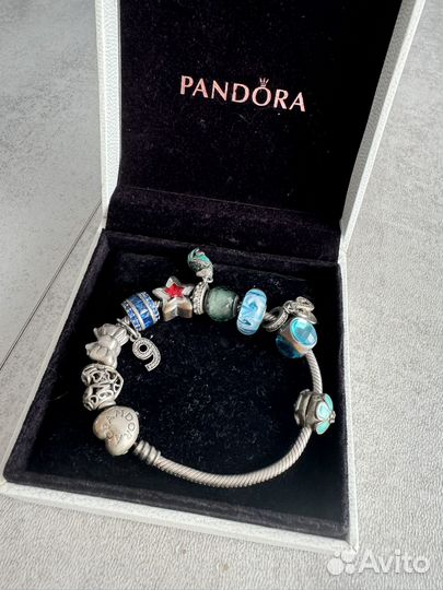 Браслет пандора с шармами