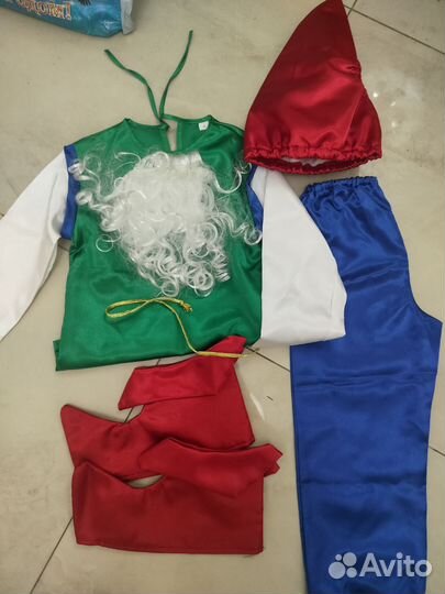 Новогодний костюм гнома 110 116 122