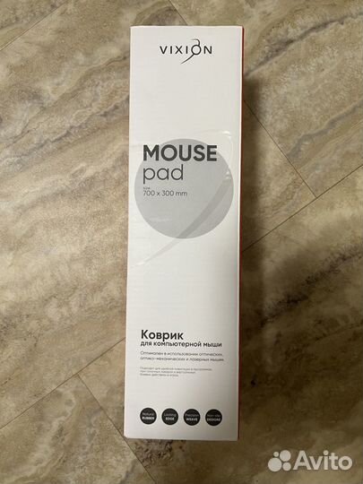 Новый игровой коврик Vixion чёрного цвета