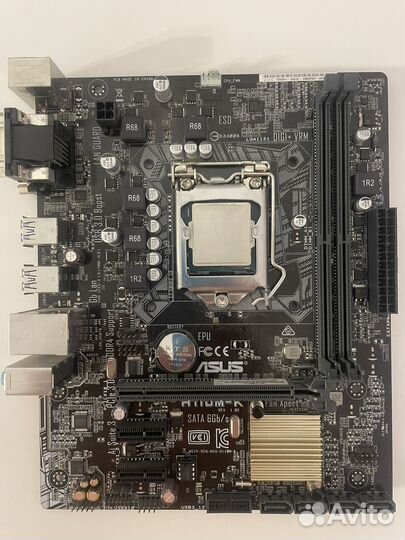 Материнская плата с процессором 1151
