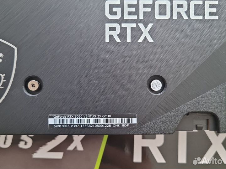 Видеокарта RTX 3060 12gb MSI