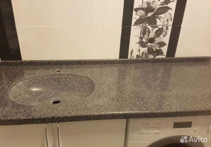 Столешница для ванной и кухни из искуственного кам