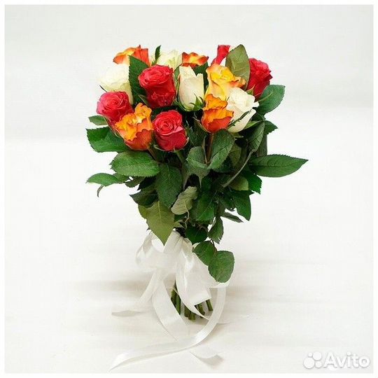Букет из 15 кенийских роз микс