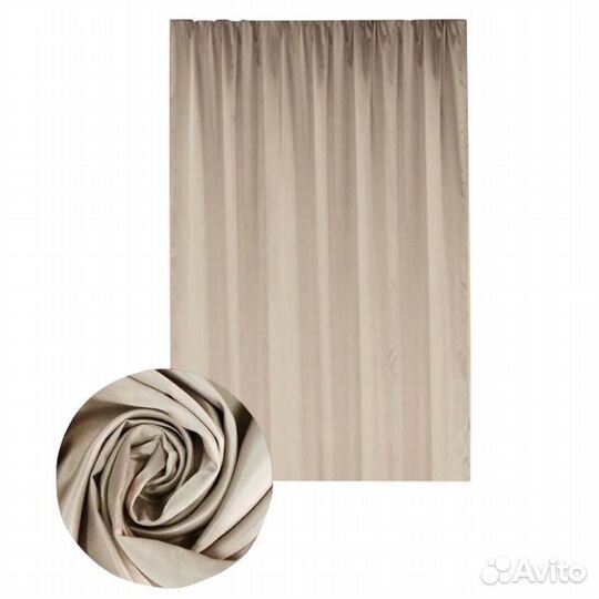Штора портьерная на шт.ленте amore MIO сатин 145х2