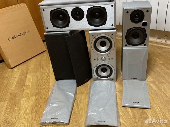 Колонки акустические 5 штук для домашнего кинотеат