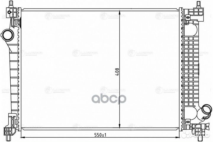Радиатор ravon nexia R3 1.5I MT 15- LRC 0594 luzar