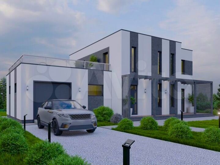 Коттедж 337 м² на участке 10 сот.