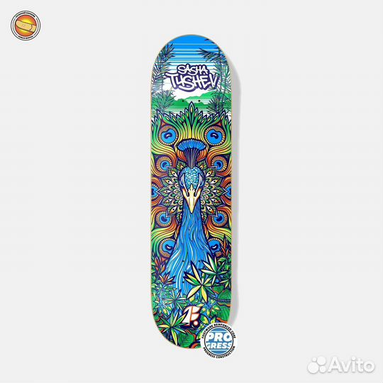 Дека скейт Footwork Progress Peacock 8.375х31.75