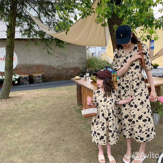 Family look платья мама и дочка