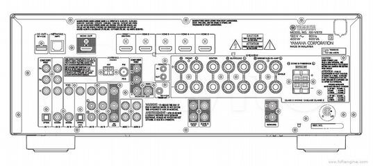 Схема yamaha rx v371