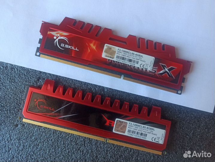 Игровая крутая память по 4GB DDR3 G.Skill 1600 4Гб