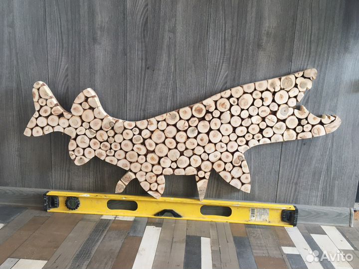 Панно из можжевельника «Щука»