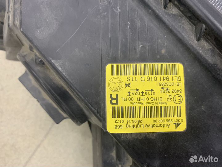 Фара правая skoda yeti рестайлинг