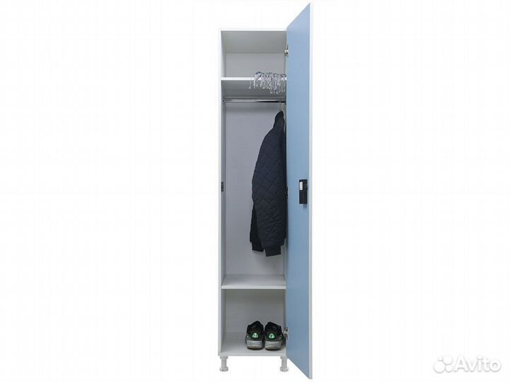 Шкаф для раздевалок WL 11-40 EL голубой/белый