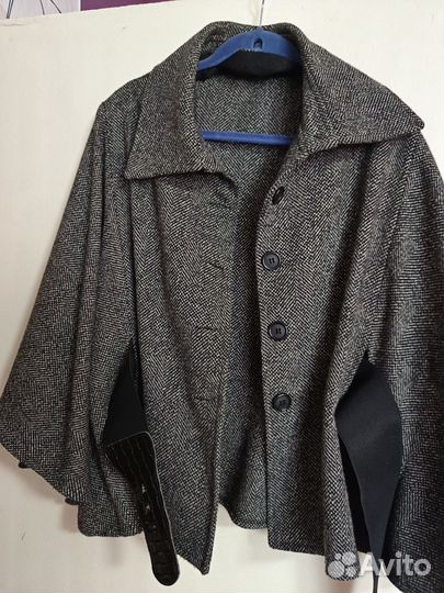 Пальто пончо женское