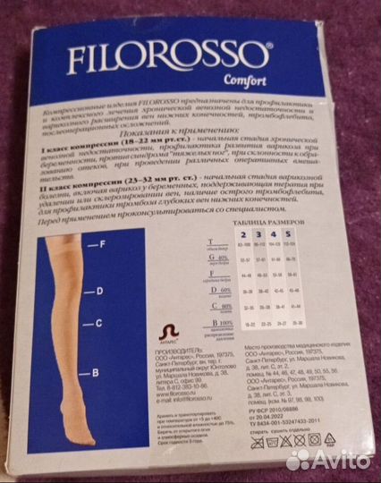 Компрессионные чулки 2 класс