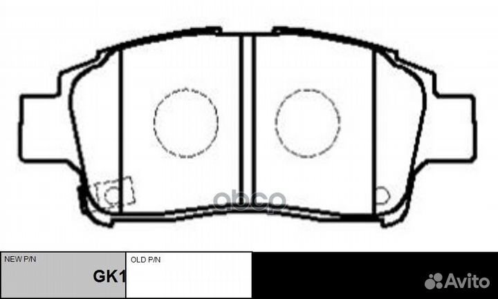 GK1021 Колодки тормозные дисковые перед C