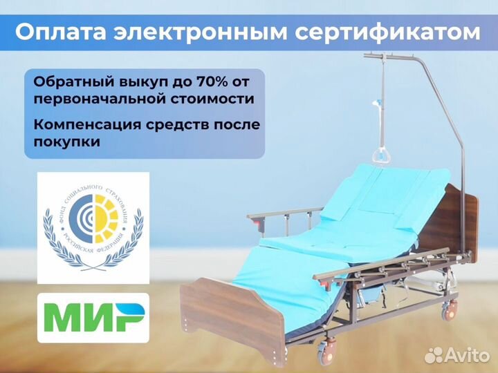 Кровать функциональная для ухода за больными