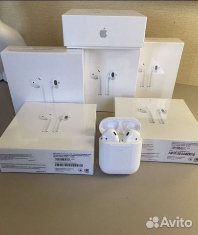 Беспроводные наушники airpods 2 платинум