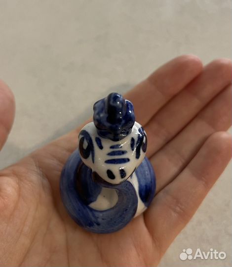 Фигурка гжель змейка Символ года