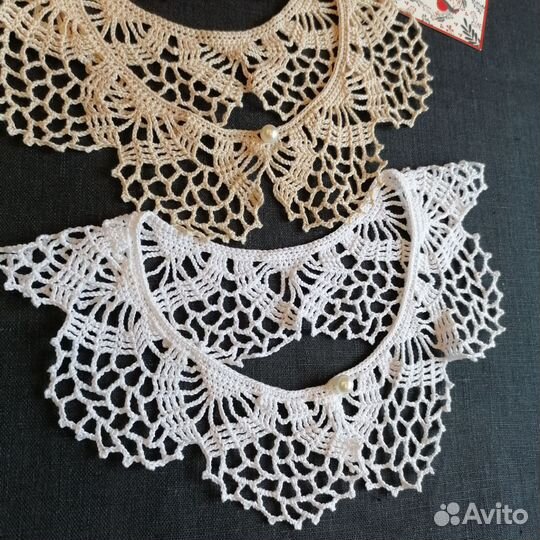 Воротнички вязаные