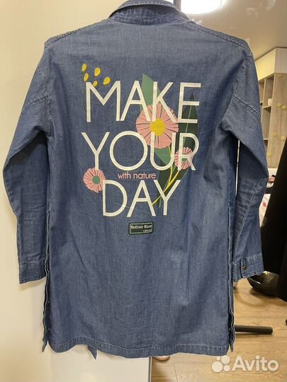 Джинсовая рубашка на девочку