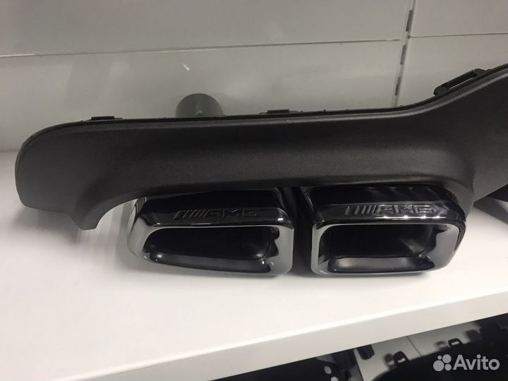 Диффузор с насадками AMG 6.3 Mercedes w204