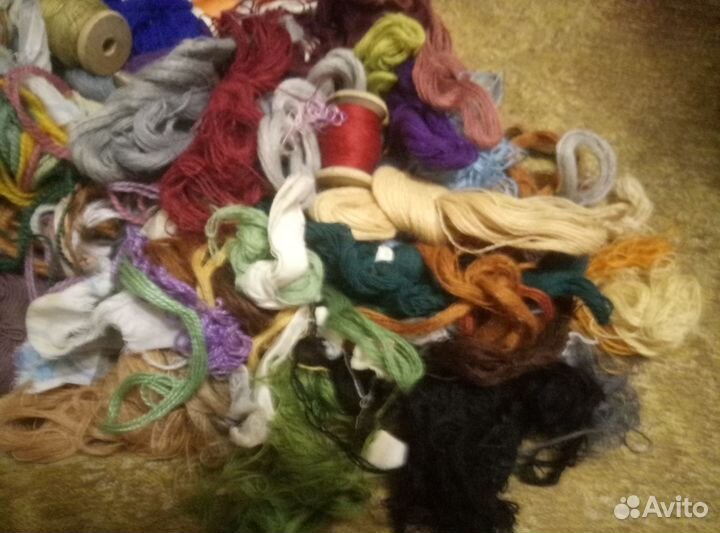 Нитки мулине шерсть