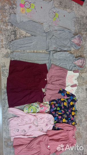 Пакет вещей для девочки двойня 98-104 костюм