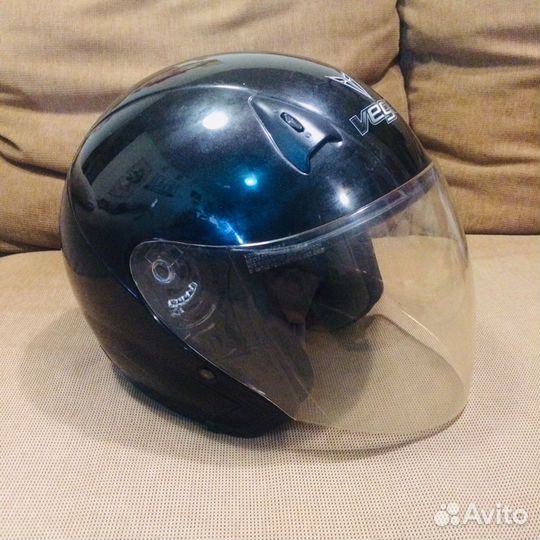 Мотошлем Vega, козырек, визоры и сумка