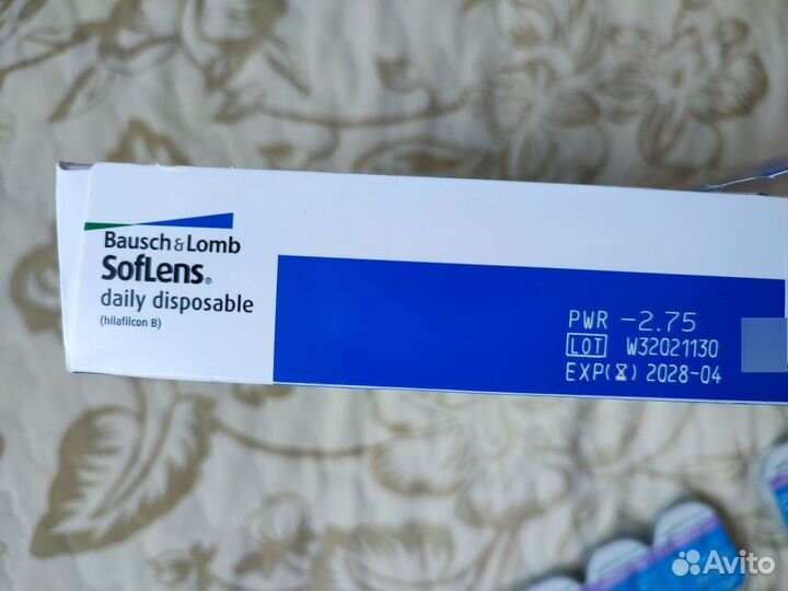 Контактные линзы Bausch & Lomb. -2.75 30шт