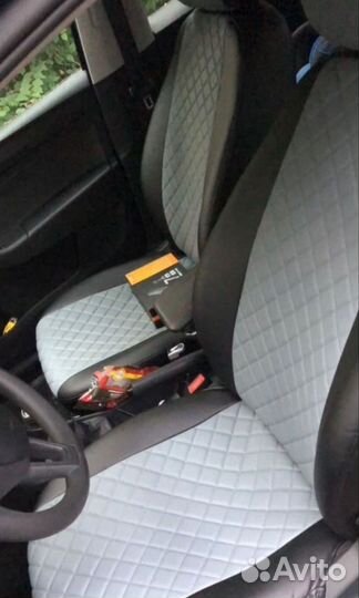 Чехлы Nissan Almera classic серая середина ромб