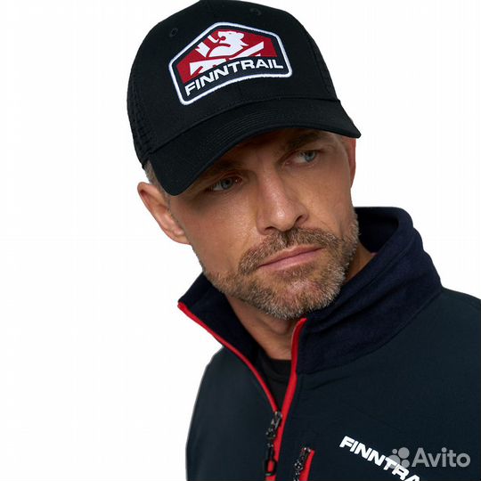 62471 Бейсболка Finntrail Cap 9611 graphite red