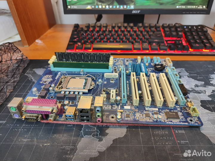 Материнская плата LGA 1155 сокет поддержка nvme m2