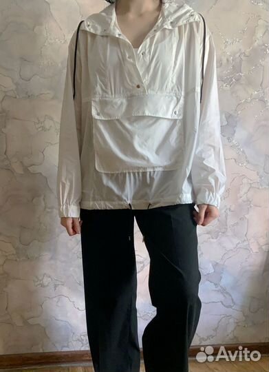 Дождевик анорак белый Stradivarius M