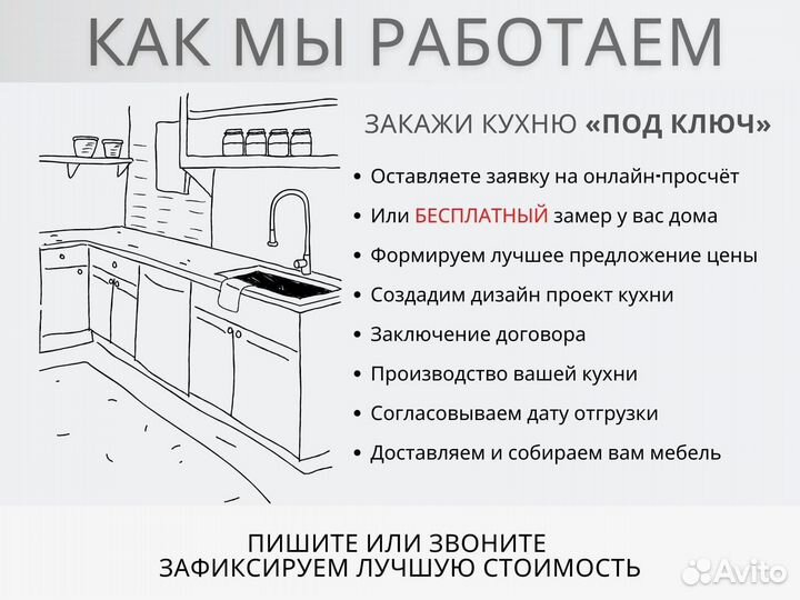 Кухонный гарнитур мдф \ эмаль