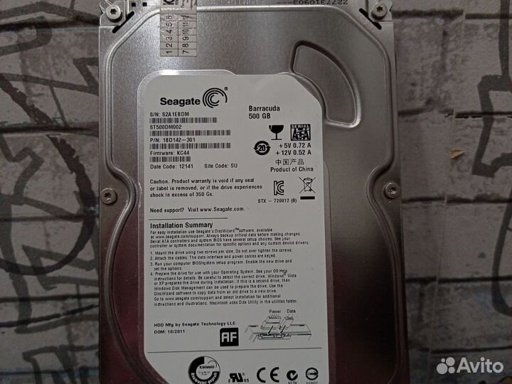 Hdd 500gb (разные)