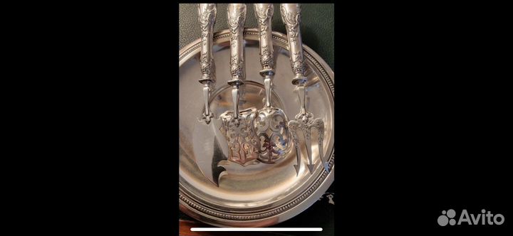 Столовое антикварное серебро 800проба
