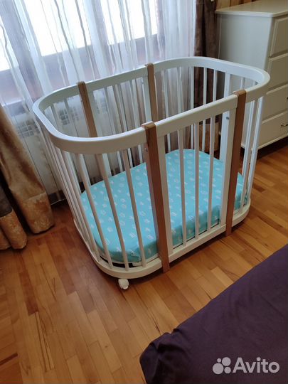 Детская кроватка манеж с матрасом