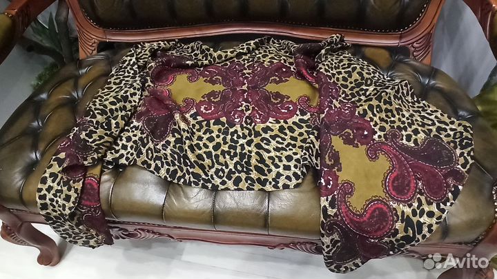 Палантин 175x60 cavalli class шелк/вискоза матовый