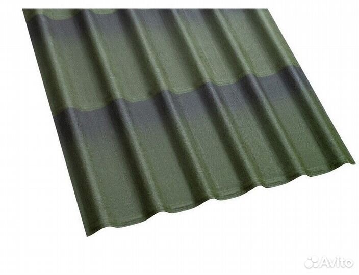 Черепица Ондулин зеленая