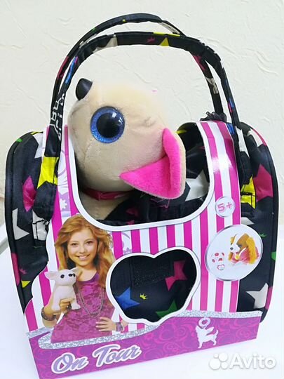 Чичи лав собачка, платье в горошек