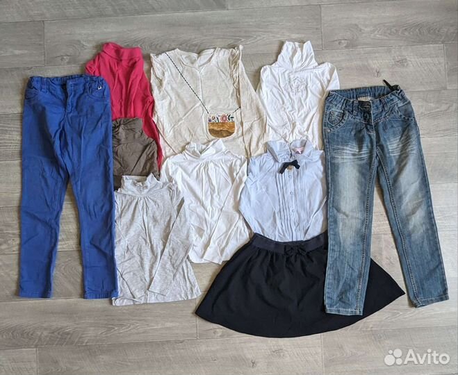 Вещи пакетом на девочку 6-10 лет