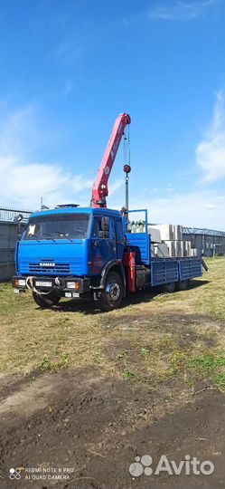 Услуги крана -манипулятора+Камаза самосвала