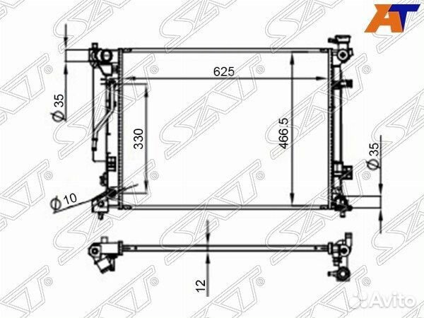 Радиатор KIA optima 15
