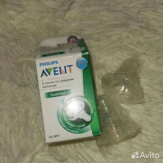 Avent соска со средним потоком 2шт. Новая