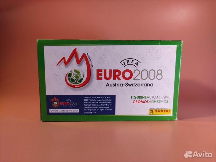 100 пакетиков panini Чемпионат Европы 2008