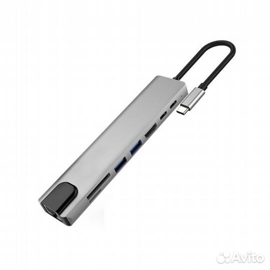 USB Хаб Type-C 8в1 на MacBook brоnкa