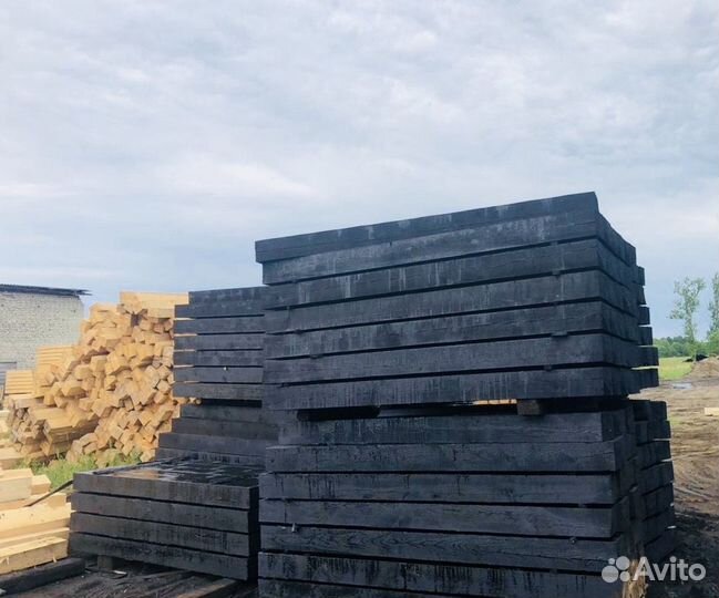 Шпалы деревянные-новые пропитанные 1-2 тип