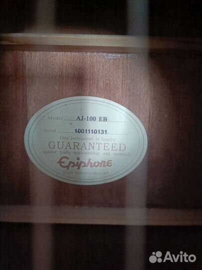 Акустическая гитара Epiphone AJ-100 eb